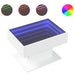Măsuță de cafea cu LED, alb, 70x50x45 cm, lemn prelucrat - WALTI WALTI
