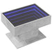 Măsuță de cafea cu LED, gri beton, 70x50x45 cm, lemn prelucrat - WALTI WALTI