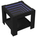Măsuță de cafea cu LED, negru, 53x53x45 cm, lemn prelucrat - WALTI WALTI