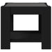 Măsuță de cafea cu LED, negru, 53x53x45 cm, lemn prelucrat - WALTI WALTI