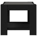 Măsuță de cafea cu LED, negru, 53x53x45 cm, lemn prelucrat - WALTI WALTI