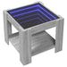 Măsuță de cafea cu LED gri sonoma 53x53x45 cm lemn prelucrat - WALTI WALTI