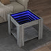 Măsuță de cafea cu LED gri sonoma 53x53x45 cm lemn prelucrat - WALTI WALTI