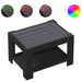 Măsuță de cafea cu LED, negru, 73x53x45 cm, lemn prelucrat - WALTI WALTI