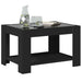 Măsuță de cafea cu LED, negru, 73x53x45 cm, lemn prelucrat - WALTI WALTI
