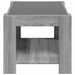 Măsuță de cafea cu LED sonoma gri 73x53x45 cm lemn prelucrat - WALTI WALTI