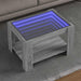 Măsuță de cafea cu LED sonoma gri 73x53x45 cm lemn prelucrat - WALTI WALTI