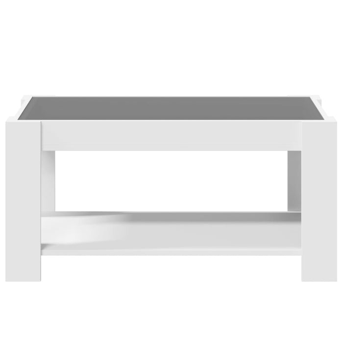 Măsuță de cafea cu LED, alb, 93x53x45 cm, lemn prelucrat - WALTI WALTI