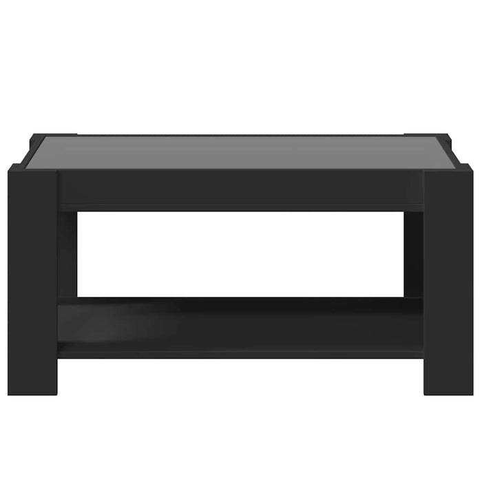 Măsuță de cafea cu LED, negru, 93x53x45 cm, lemn prelucrat - WALTI WALTI