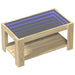 Măsuță de cafea cu LED stejar sonoma 93x53x45 cm lemn prelucrat - WALTI WALTI
