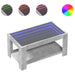 Măsuță de cafea cu LED, gri beton, 93x53x45 cm, lemn prelucrat - WALTI WALTI