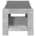 Măsuță de cafea cu LED, gri beton, 93x53x45 cm, lemn prelucrat - WALTI WALTI