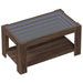 Măsuță de cafea cu LED stejar maro 93x53x45 cm lemn prelucrat - WALTI WALTI