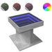 Măsuță de cafea cu LED, gri beton, 50x50x45 cm, lemn prelucrat - WALTI WALTI