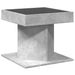 Măsuță de cafea cu LED, gri beton, 50x50x45 cm, lemn prelucrat - WALTI WALTI