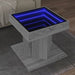 Măsuță de cafea cu LED sonoma gri 50x50x45cm lemn prelucrat - WALTI WALTI