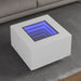 Măsuță de cafea cu LED, alb, 60x60x40 cm, lemn prelucrat - WALTI WALTI