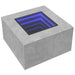 Măsuță de cafea cu LED, gri beton, 60x60x40 cm, lemn prelucrat - WALTI WALTI
