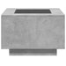 Măsuță de cafea cu LED, gri beton, 60x60x40 cm, lemn prelucrat - WALTI WALTI