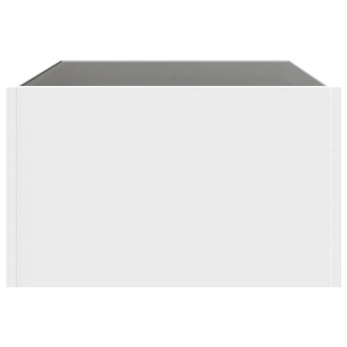 Măsuță de cafea cu LED infinity, alb, 70x50x30 cm - WALTI WALTI