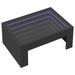 Măsuță de cafea cu LED infinity, negru, 70x50x30 cm - WALTI WALTI