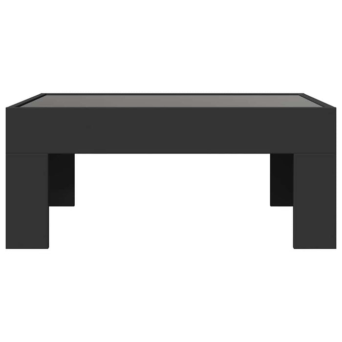 Măsuță de cafea cu LED infinity, negru, 70x50x30 cm - WALTI WALTI