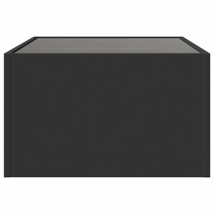 Măsuță de cafea cu LED infinity, negru, 70x50x30 cm - WALTI WALTI