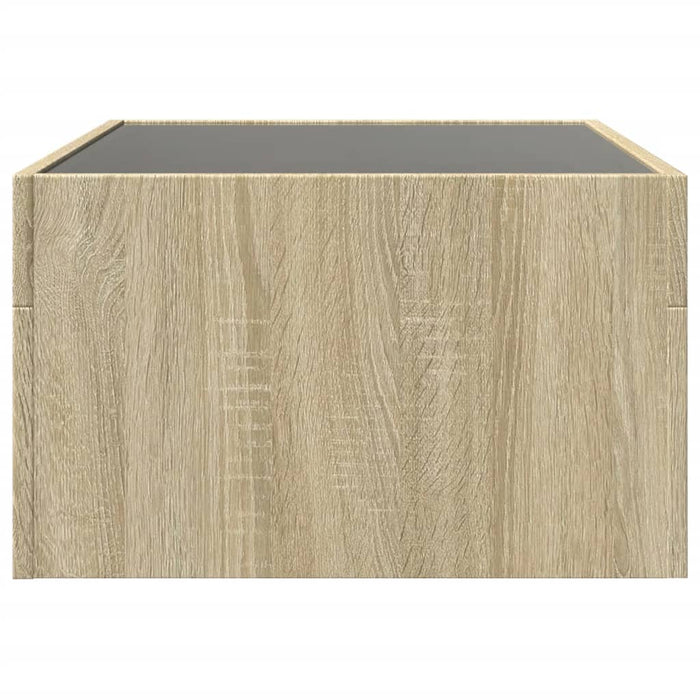 Măsuță de cafea cu LED infinity, stejar sonoma, 70x50x30 cm - WALTI WALTI