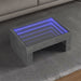 Măsuță de cafea cu LED infinity, gri beton, 70x50x30 cm - WALTI WALTI
