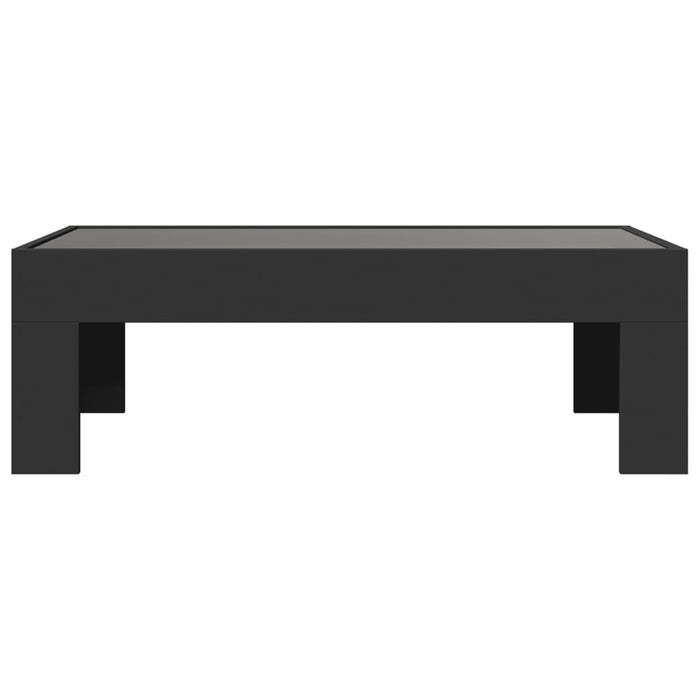 Măsuță de cafea cu LED infinity, negru, 90x50x30 cm WALTI