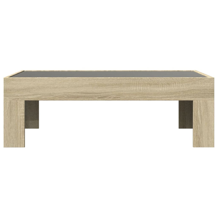Măsuță de cafea cu LED infinity, stejar sonoma, 90x50x30 cm - WALTI WALTI