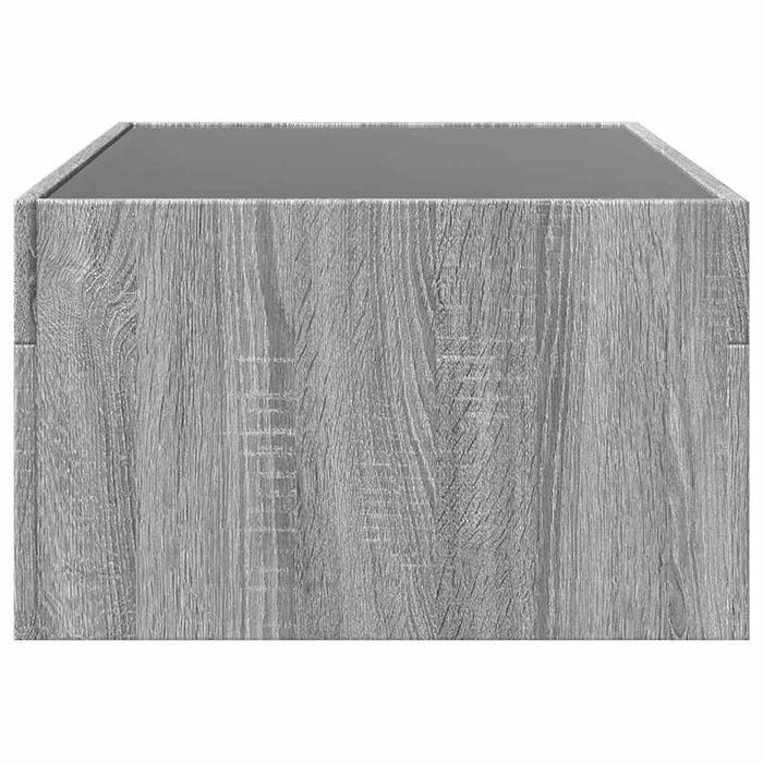 Măsuță de cafea cu LED infinity, gri sonoma, 90x50x30 cm - WALTI WALTI
