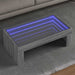 Măsuță de cafea cu LED infinity, gri sonoma, 90x50x30 cm - WALTI WALTI