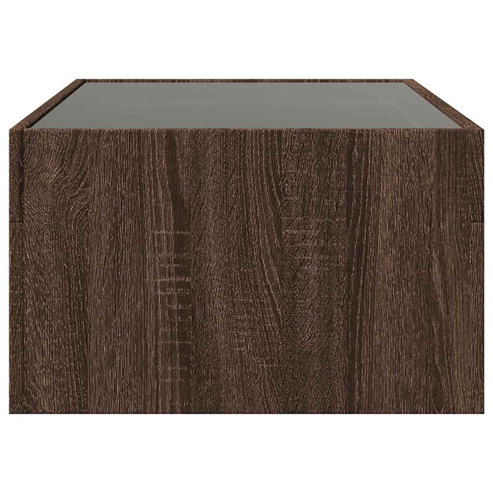 Măsuță de cafea cu LED infinity, stejar maro, 90x50x30 cm - WALTI WALTI