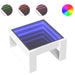 Măsuță de cafea cu LED infinity, alb, 50x53x30 cm - WALTI WALTI