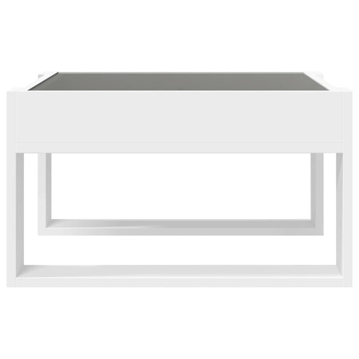 Măsuță de cafea cu LED infinity, alb, 50x53x30 cm - WALTI WALTI