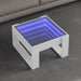 Măsuță de cafea cu LED infinity, alb, 50x53x30 cm - WALTI WALTI