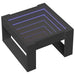 Măsuță de cafea cu LED infinity, negru, 50x53x30 cm - WALTI WALTI