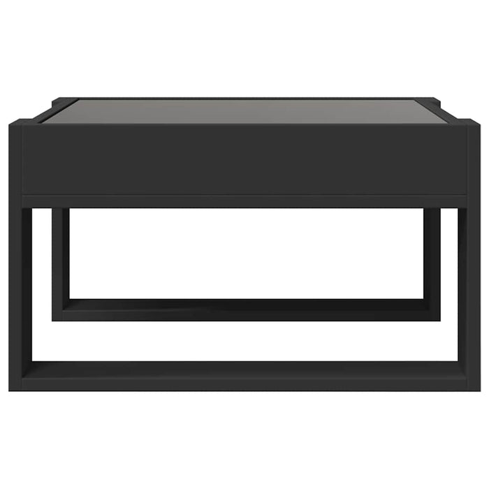 Măsuță de cafea cu LED infinity, negru, 50x53x30 cm - WALTI WALTI