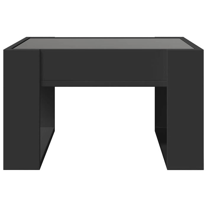 Măsuță de cafea cu LED infinity, negru, 50x53x30 cm - WALTI WALTI