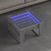 Măsuță de cafea cu LED infinity, gri sonoma, 50x53x30 cm - WALTI WALTI