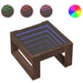 Măsuță de cafea cu LED infinity, stejar maro, 50x53x30 cm - WALTI WALTI