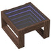 Măsuță de cafea cu LED infinity, stejar maro, 50x53x30 cm - WALTI WALTI