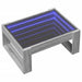 Măsuță de cafea cu LED infinity, gri sonoma, 70x53x30 cm - WALTI WALTI