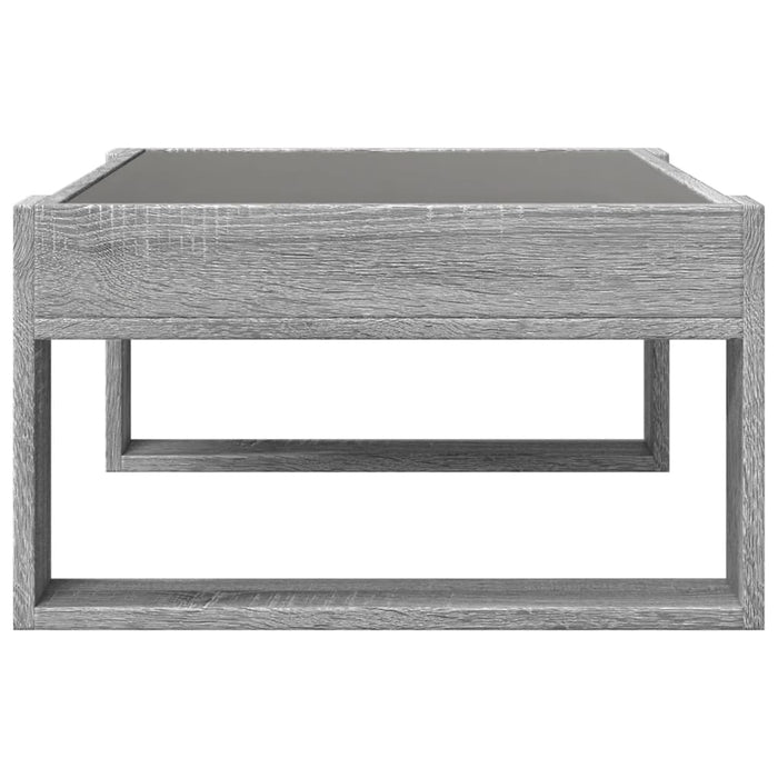 Măsuță de cafea cu LED infinity, gri sonoma, 70x53x30 cm - WALTI WALTI