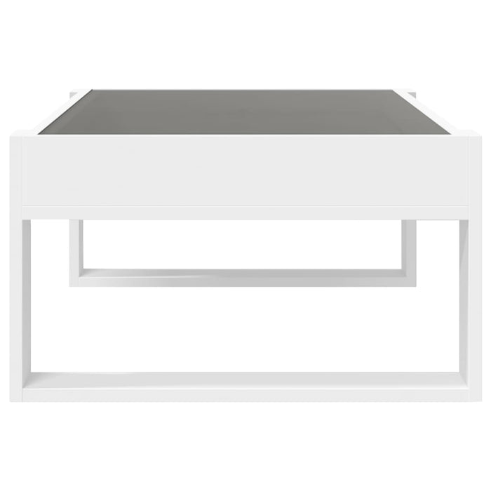 Măsuță de cafea cu LED infinity, alb, 90x53x30 cm - WALTI WALTI