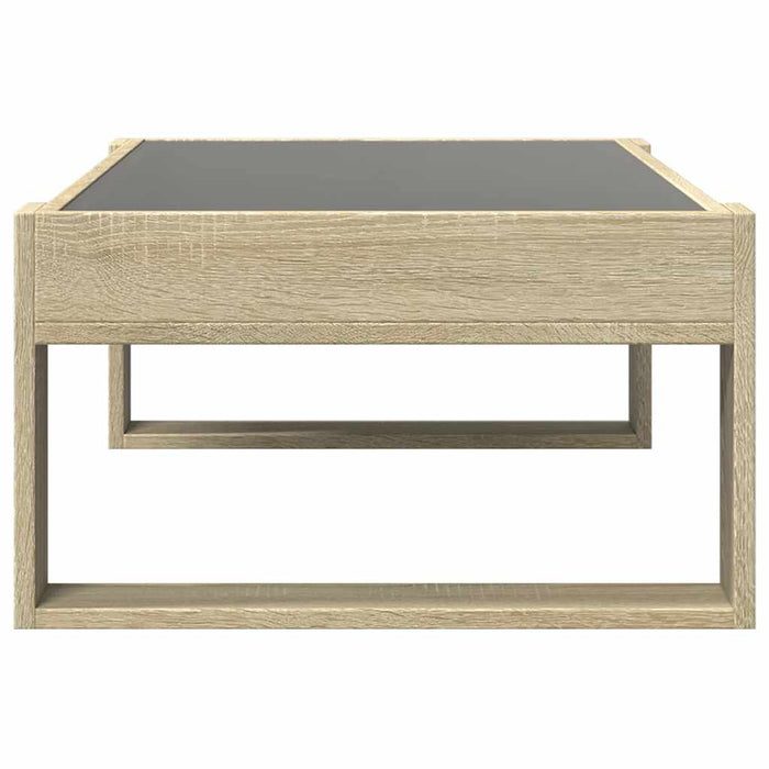 Măsuță de cafea cu LED infinity, stejar sonoma, 90x53x30 cm - WALTI WALTI
