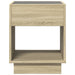 Măsuță de cafea cu LED infinity, stejar sonoma, 40x40x50 cm - WALTI WALTI