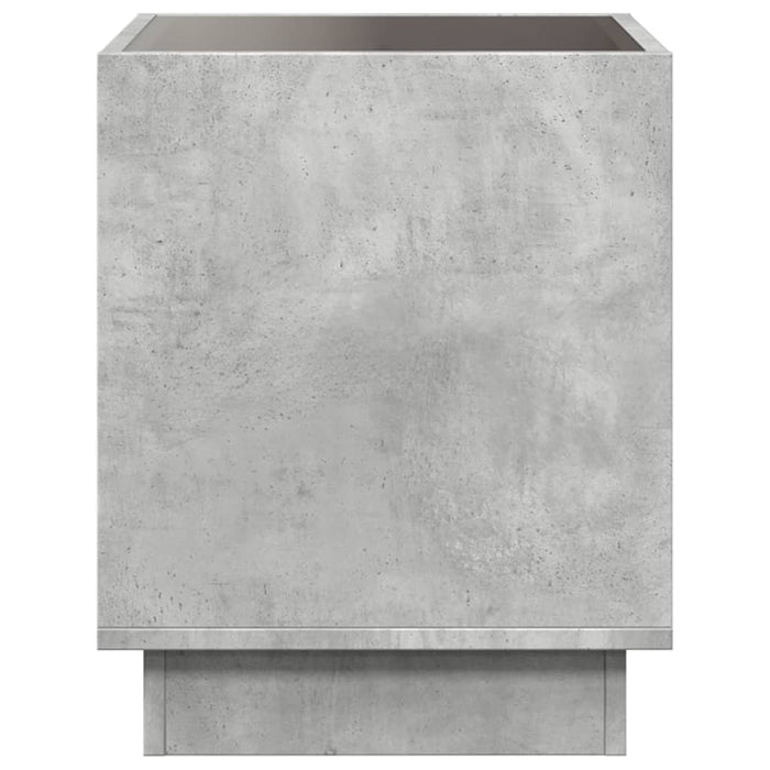 Măsuță de cafea cu LED infinity, gri beton, 40x40x50 cm - WALTI WALTI