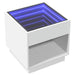 Măsuță de cafea cu LED infinity, alb, 50x50x50 cm - WALTI WALTI